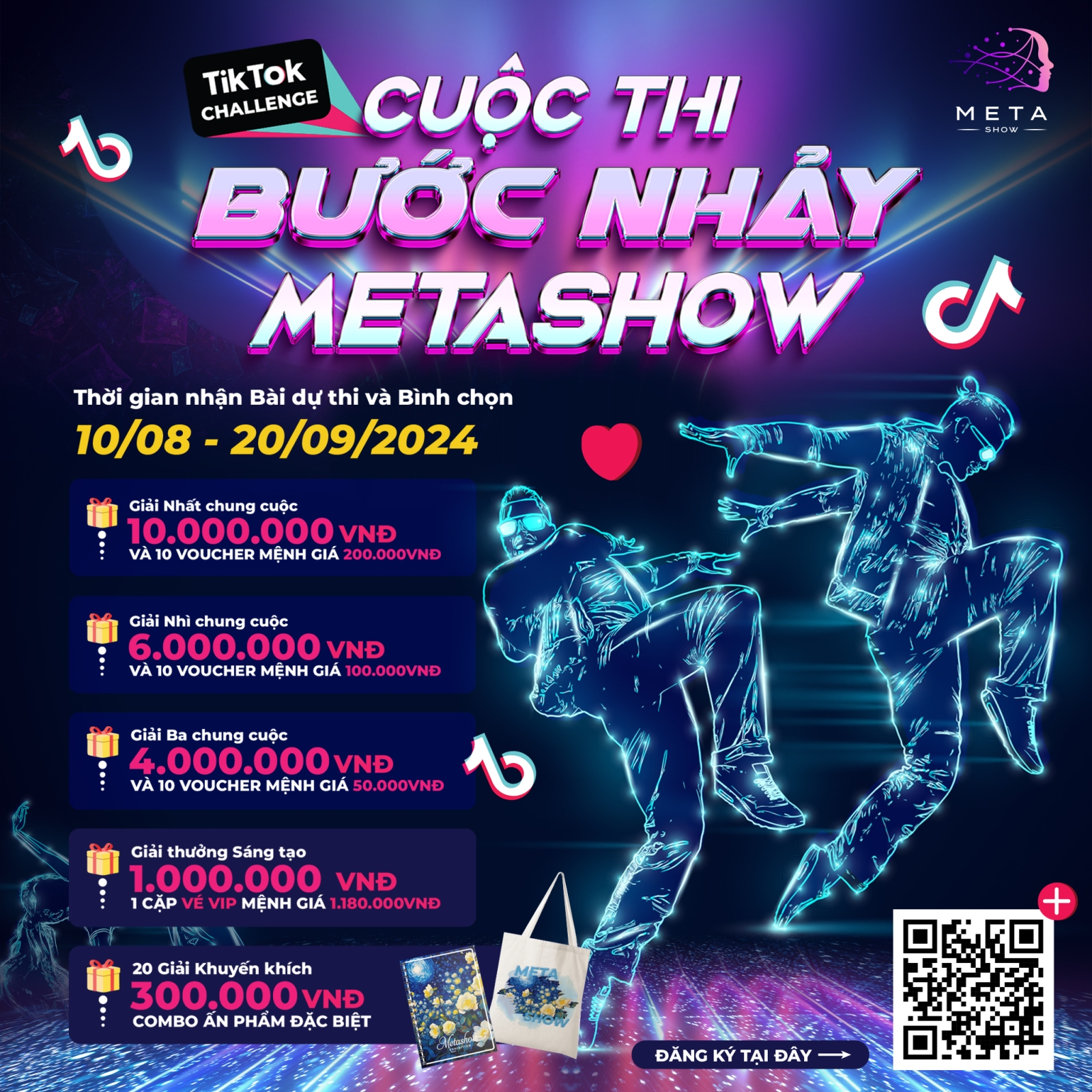 SÔI SÙNG SỤC VỚI “CUỘC THI BƯỚC NHẢY METASHOW" Dành cho khách tham quan triển lãm trên Tiktok.